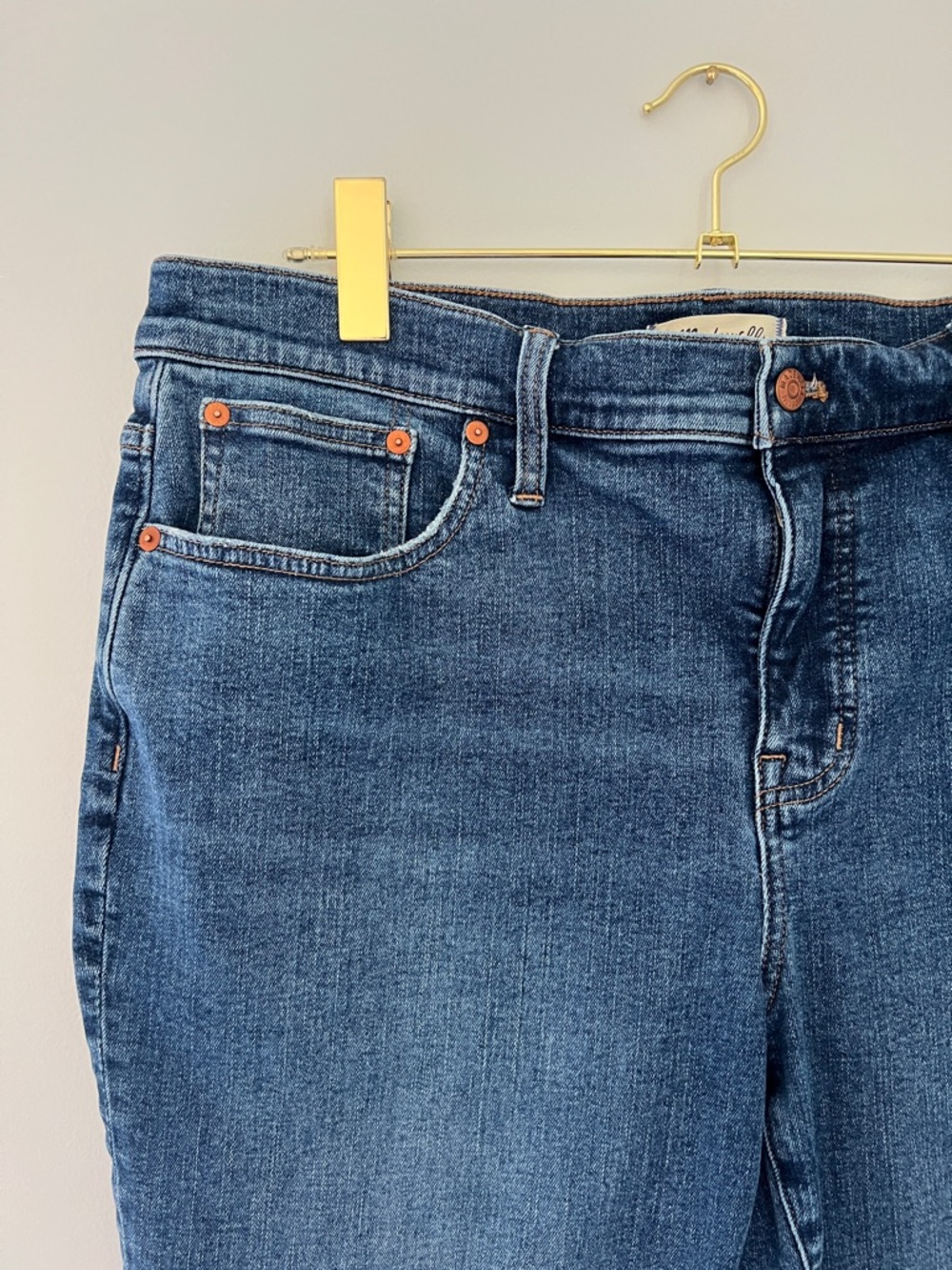 Madewell | Mid-Rise Kick Out Denim Jeans Indigo DM7708 Size 32 - Picture 5 of 16